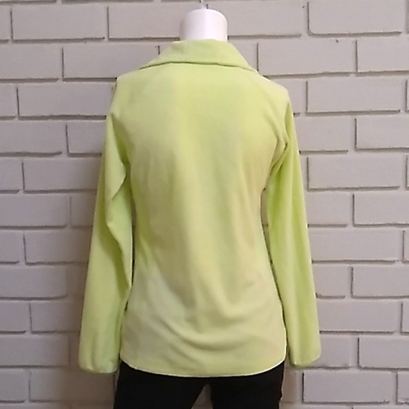 Columbia Quarter Zip Yellow Fleece Pullover. Size XS - Picture 4 of 9